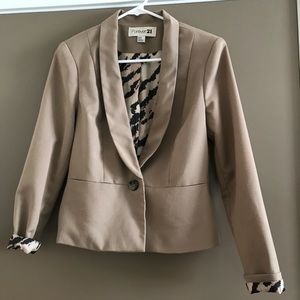 Forever 21 tan blazer